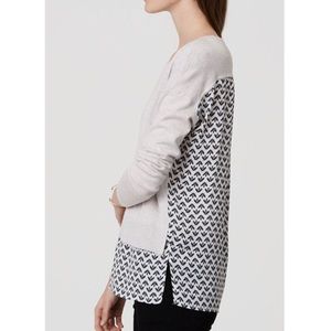 LOFT mixed media sweater